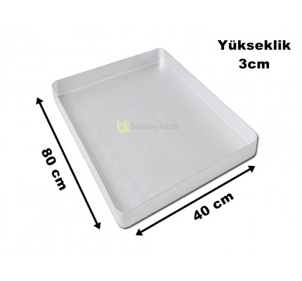 Baklava tepsisi 40*80 3cm (Toptan Alım)